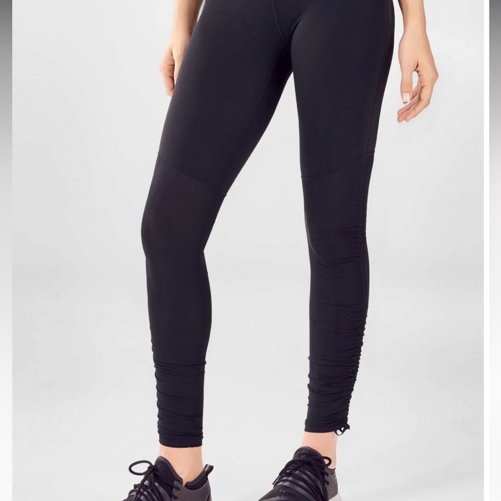 Fabletics - Cashel Foldover PureLuxe Legging - Black - Large